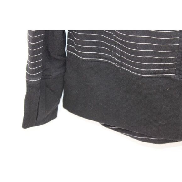 Cabi 3378 Sporty Sprint Jacket Womens Medium Black White Striped Full Zip Modern - Picture 9 of 14